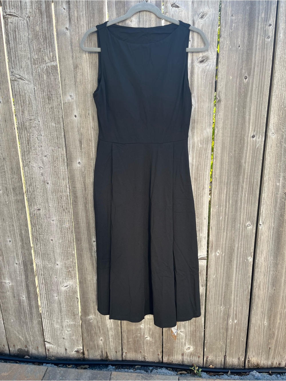 OGL Black Dress with Tan Tag